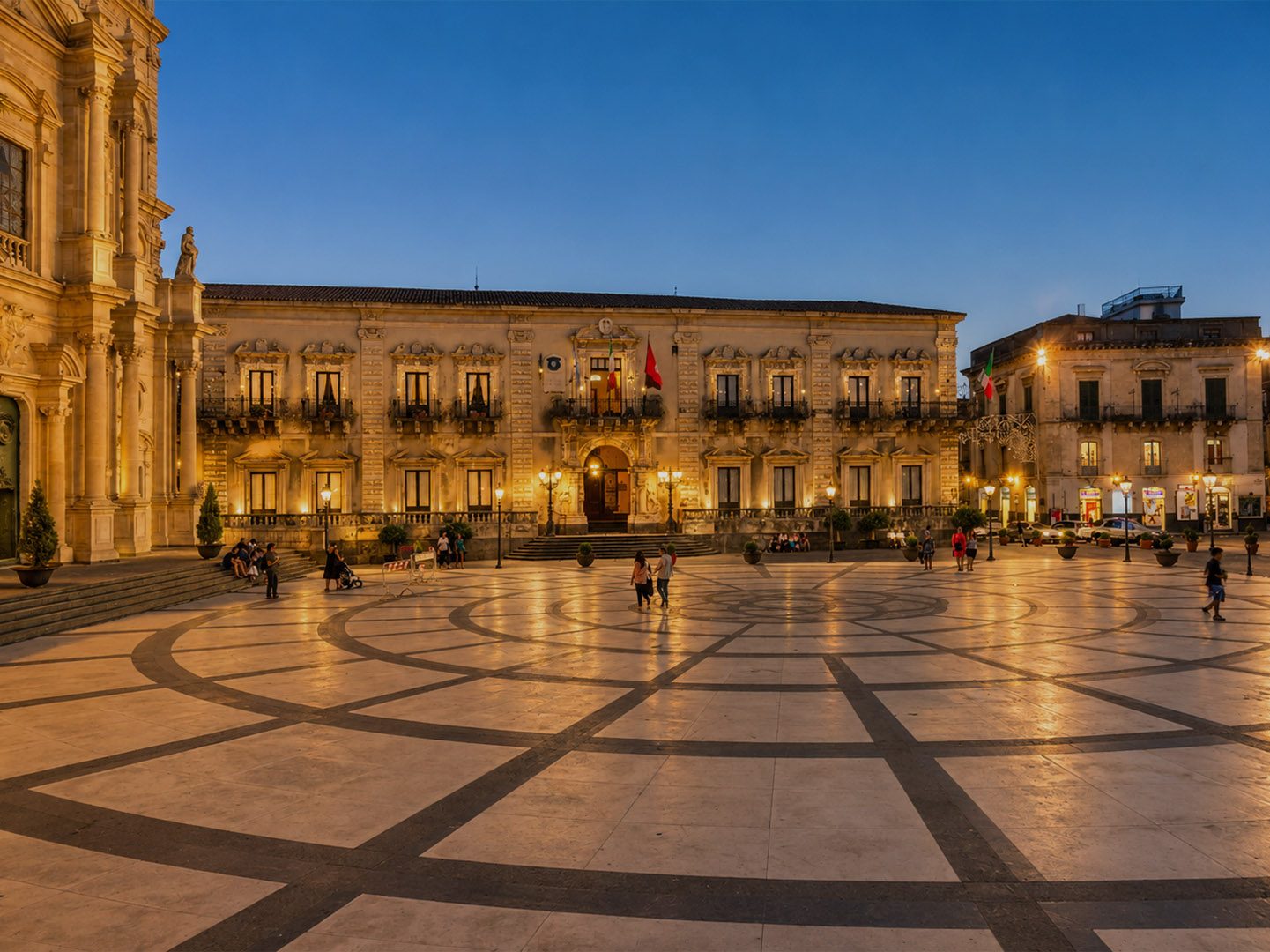 Acireale, in the evening lights