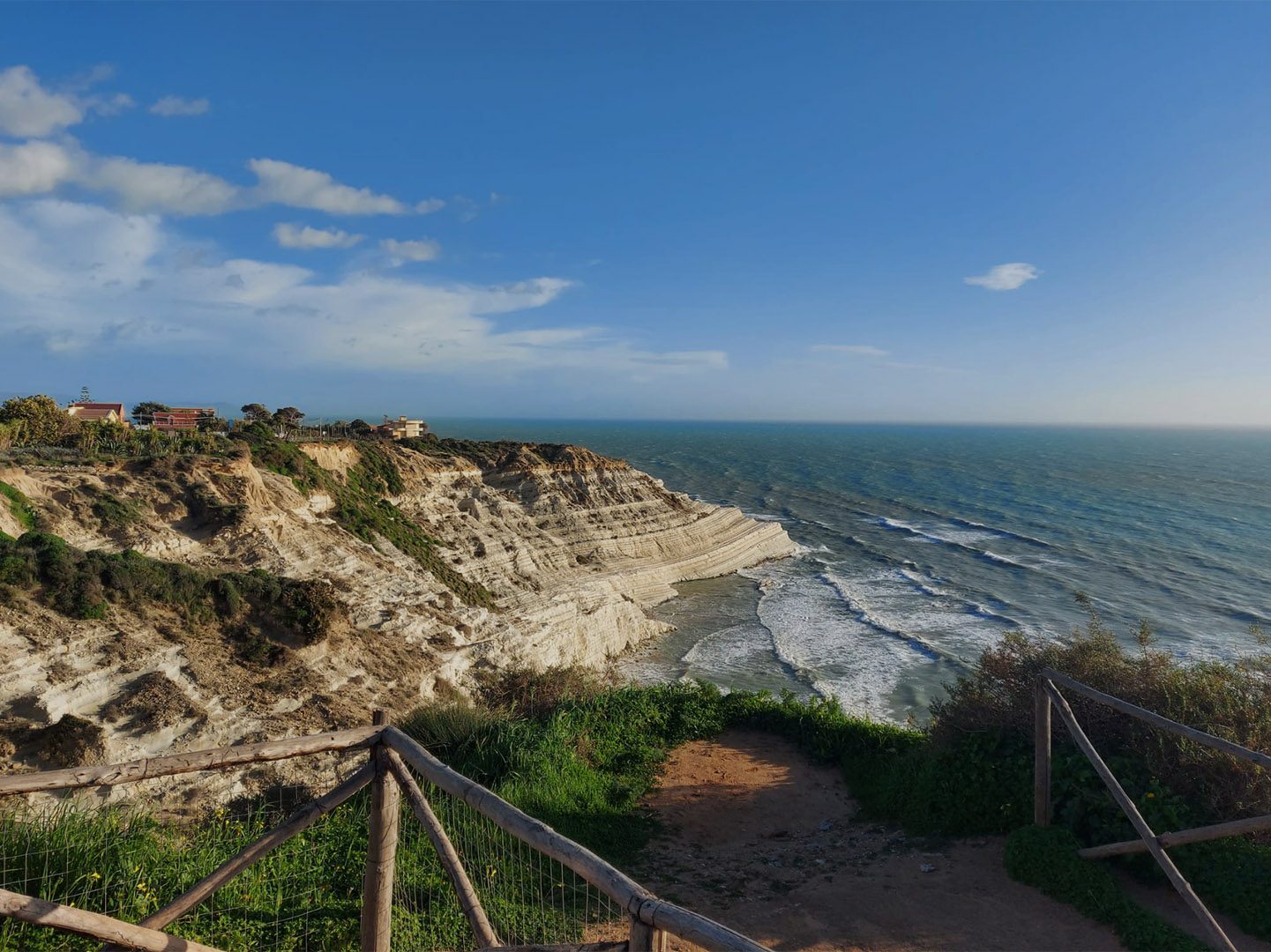 The white cliff shaped by the wind