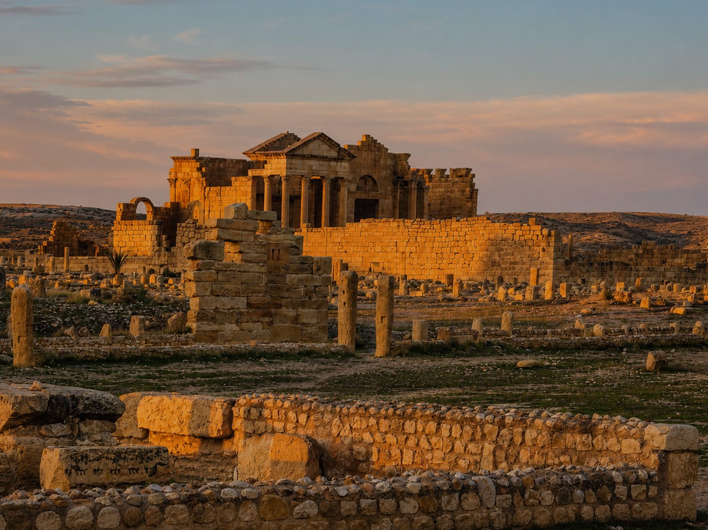 The remains of the Roman Sufetula