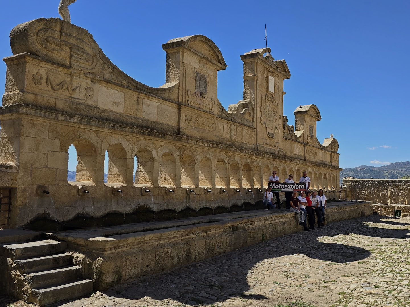 The monumental fountain of the 1600s