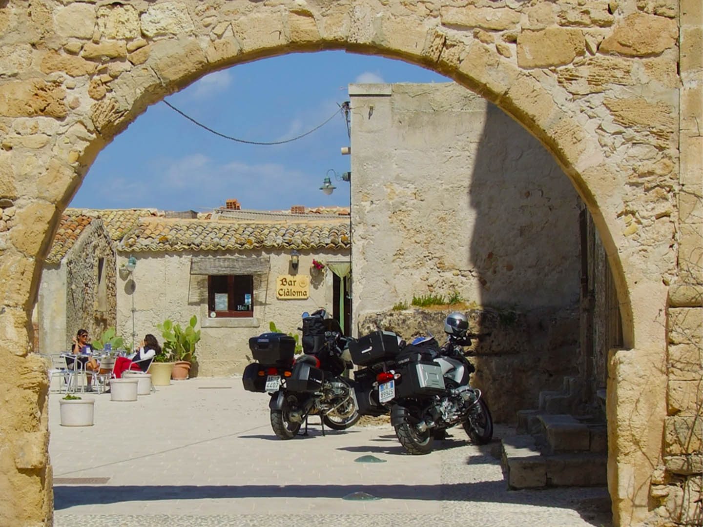 The fishing village on the sea