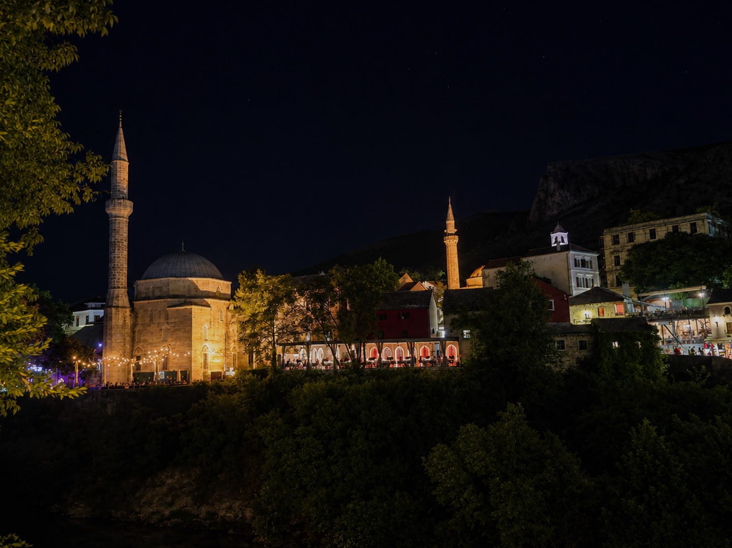 The old town, in the evening