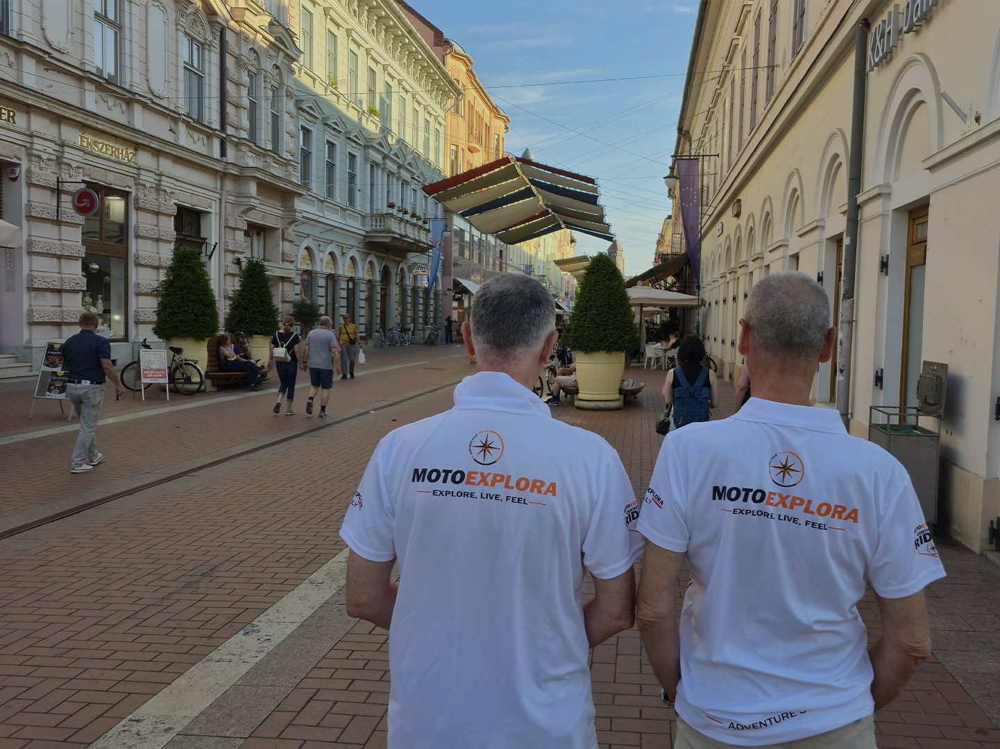 The streets of the historical centre of Hungary