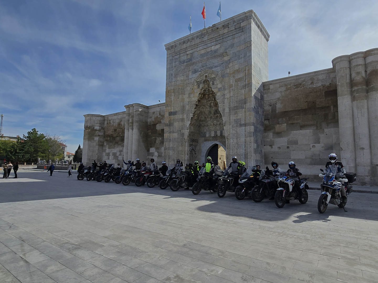 A caravanserraglio along the ancient Silk Road